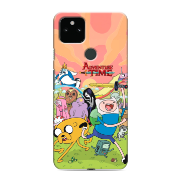 Силиконовый чехол на Google Pixel 5a 5G с принтом Adventure time Время приключений Силиконовый чехол на Google Pixel 5a 5G с принтом Adventure time Время приключений