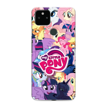 Силиконовый чехол на Google Pixel 5a 5G с принтом My little pony Дружба чудо Силиконовый чехол на Google Pixel 5a 5G с принтом My little pony Дружба чудо