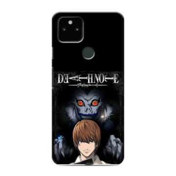 Силиконовый чехол на Google Pixel 5a 5G с принтом Death note Тетрадь смерти Силиконовый чехол на Google Pixel 5a 5G с принтом Death note Тетрадь смерти