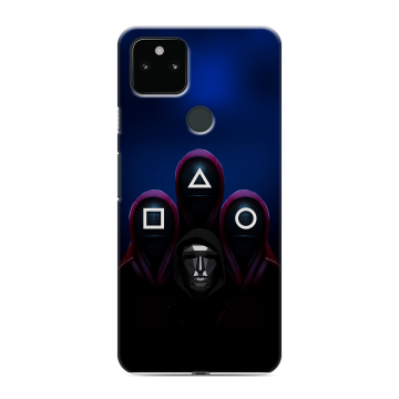 Силиконовый чехол на Google Pixel 5a 5G с принтом Игра Кальмара