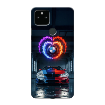 Силиконовый чехол на Google Pixel 5a 5G с принтом BMW БМВ