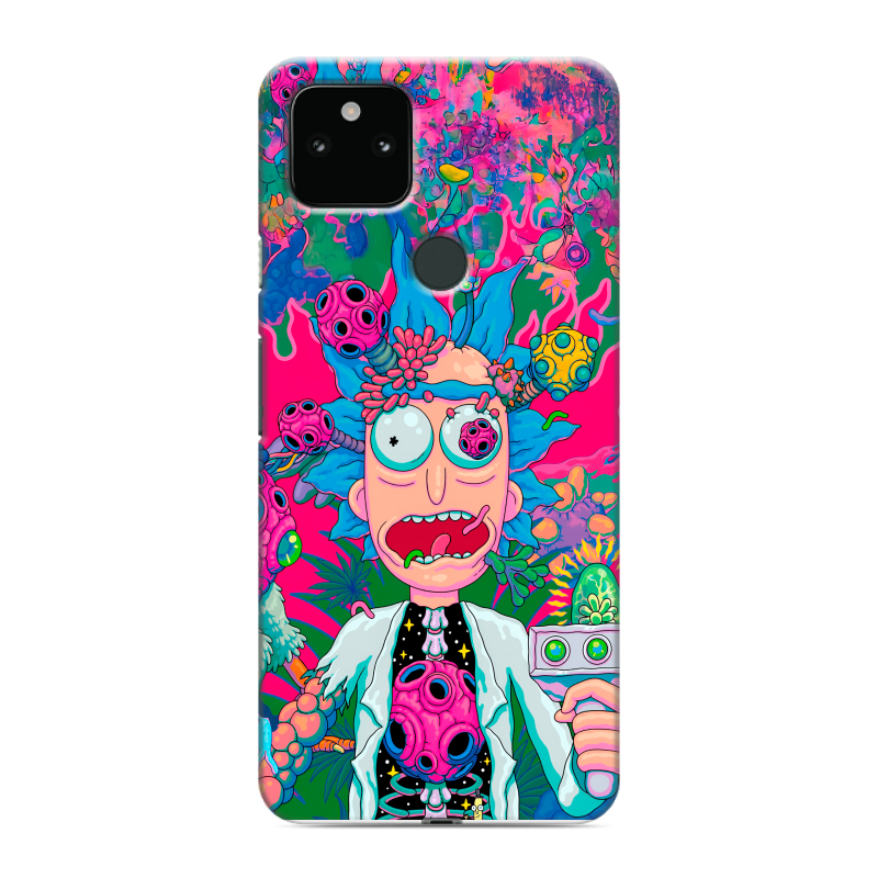 Силиконовый противоударный чехол на Google Pixel 5a 5G с принтом Рик и Морти Rick Morty Силиконовый противоударный чехол на Google Pixel 5a 5G с принтом Рик и Морти Rick Morty