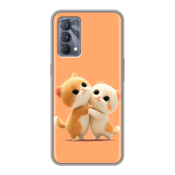 Силиконовый чехол на Realme GT Master Edition с принтом Милые котики Силиконовый чехол на Realme GT Master Edition с принтом Милые котики