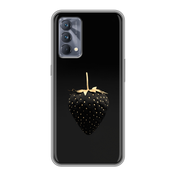 Силиконовый чехол на Realme GT Master Edition с принтом Черная клубника Силиконовый чехол на Realme GT Master Edition с принтом Черная клубника