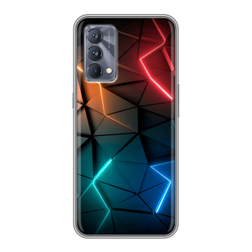 Силиконовый чехол на Realme GT Master Edition с принтом Абстракция неон Силиконовый чехол на Realme GT Master Edition с принтом Абстракция неон
