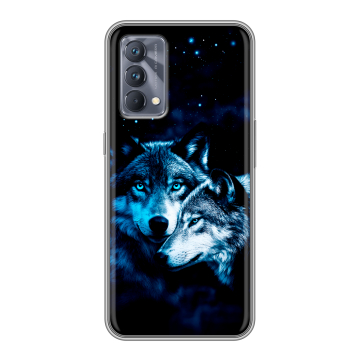 Силиконовый чехол на Realme GT Master Edition с принтом Волки Силиконовый чехол на Realme GT Master Edition с принтом Волки