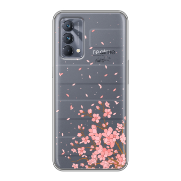 Силиконовый чехол на Realme GT Master Edition с принтом Ветка сакуры Силиконовый чехол на Realme GT Master Edition с принтом Ветка сакуры