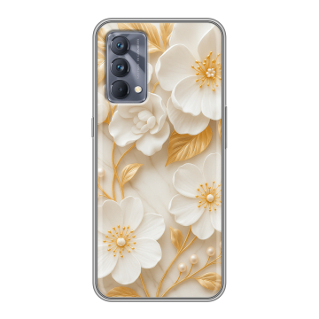 Силиконовый чехол на Realme GT Master Edition с принтом Цветы Силиконовый чехол на Realme GT Master Edition с принтом Цветы
