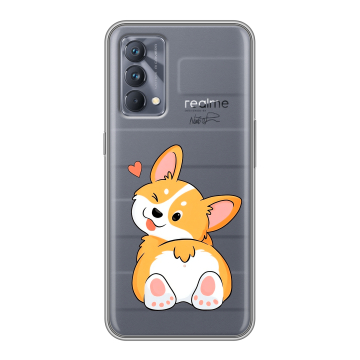 Силиконовый чехол на Realme GT Master Edition с принтом Корги Силиконовый чехол на Realme GT Master Edition с принтом Корги