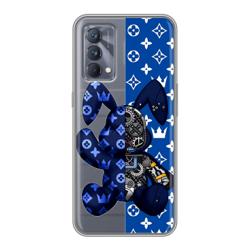 Силиконовый чехол на Realme GT Master Edition с принтом Луи робот Силиконовый чехол на Realme GT Master Edition с принтом Луи робот