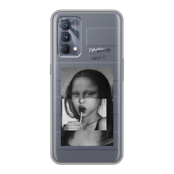 Силиконовый чехол на Realme GT Master Edition с принтом Мона Лиза Силиконовый чехол на Realme GT Master Edition с принтом Мона Лиза