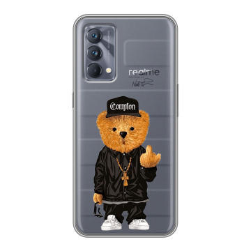 Силиконовый чехол на Realme GT Master Edition с принтом Плюшевый медведь Силиконовый чехол на Realme GT Master Edition с принтом Плюшевый медведь