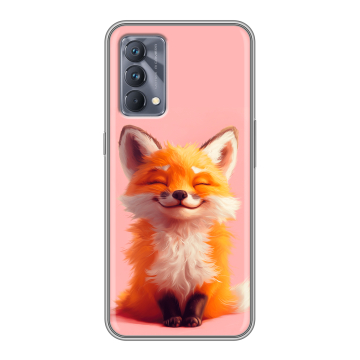 Силиконовый чехол на Realme GT Master Edition с принтом милая лиса Силиконовый чехол на Realme GT Master Edition с принтом милая лиса