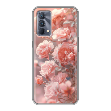Силиконовый чехол на Realme GT Master Edition с принтом Розовые розы Силиконовый чехол на Realme GT Master Edition с принтом Розовые розы