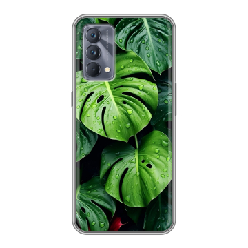 Силиконовый чехол на Realme GT Master Edition с принтом Листья Силиконовый чехол на Realme GT Master Edition с принтом Листья