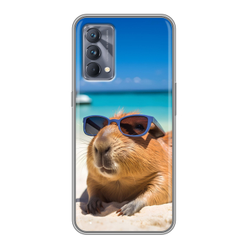 Силиконовый чехол на Realme GT Master Edition с принтом Капибара Силиконовый чехол на Realme GT Master Edition с принтом Капибара