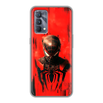 Силиконовый чехол на Realme GT Master Edition с принтом человек паук spiderman Силиконовый чехол на Realme GT Master Edition с принтом человек паук spiderman