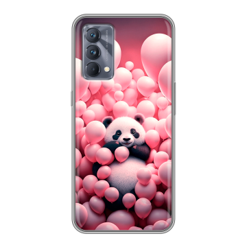 Силиконовый чехол на Realme GT Master Edition с принтом Панда Силиконовый чехол на Realme GT Master Edition с принтом Панда