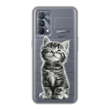 Силиконовый чехол на Realme GT Master Edition с принтом Котенок Силиконовый чехол на Realme GT Master Edition с принтом Котенок