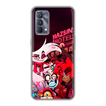Силиконовый чехол на Realme GT Master Edition с принтом Hazbin Hotel Отель Хазбин Силиконовый чехол на Realme GT Master Edition с принтом Hazbin Hotel Отель Хазбин