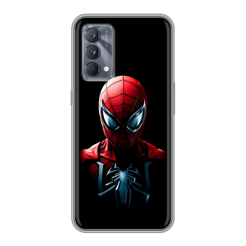 Силиконовый чехол на Realme GT Master Edition с принтом Spiderman Человек паук