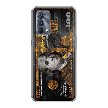 Силиконовый чехол на Realme GT Master Edition с принтом Доллар деньги Силиконовый чехол на Realme GT Master Edition с принтом Доллар деньги