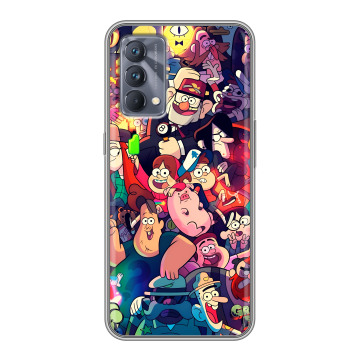 Силиконовый чехол на Realme GT Master Edition с принтом Gravity Falls Гравити Фолз Силиконовый чехол на Realme GT Master Edition с принтом Gravity Falls Гравити Фолз