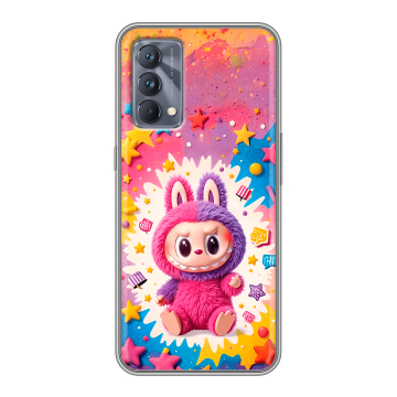 Силиконовый чехол на Realme GT Master Edition с принтом Labubu Лабубу Силиконовый чехол на Realme GT Master Edition с принтом Labubu Лабубу
