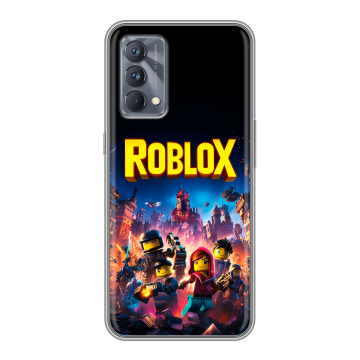 Силиконовый чехол на Realme GT Master Edition с принтом Roblox Роблокс Силиконовый чехол на Realme GT Master Edition с принтом Roblox Роблокс