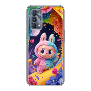 Силиконовый чехол на Realme GT Master Edition с принтом Labubu Лабубу Силиконовый чехол на Realme GT Master Edition с принтом Labubu Лабубу