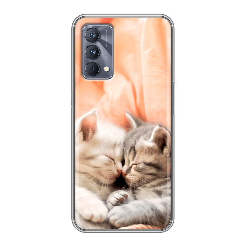 Силиконовый чехол на Realme GT Master Edition с принтом Котята Силиконовый чехол на Realme GT Master Edition с принтом Котята