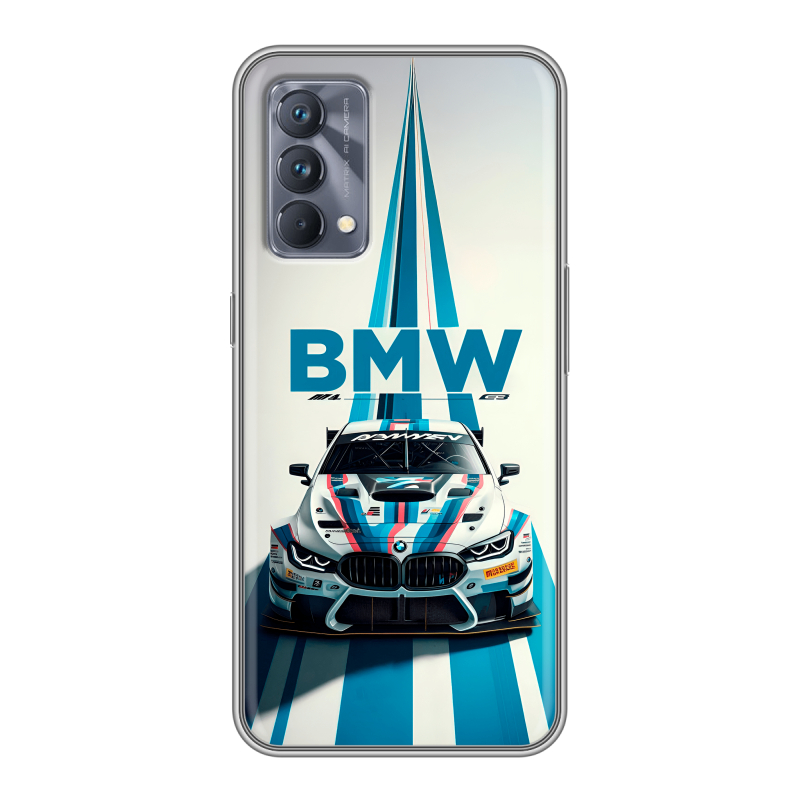 Силиконовый чехол на Realme GT Master Edition с принтом БМВ BMW Силиконовый чехол на Realme GT Master Edition с принтом БМВ BMW