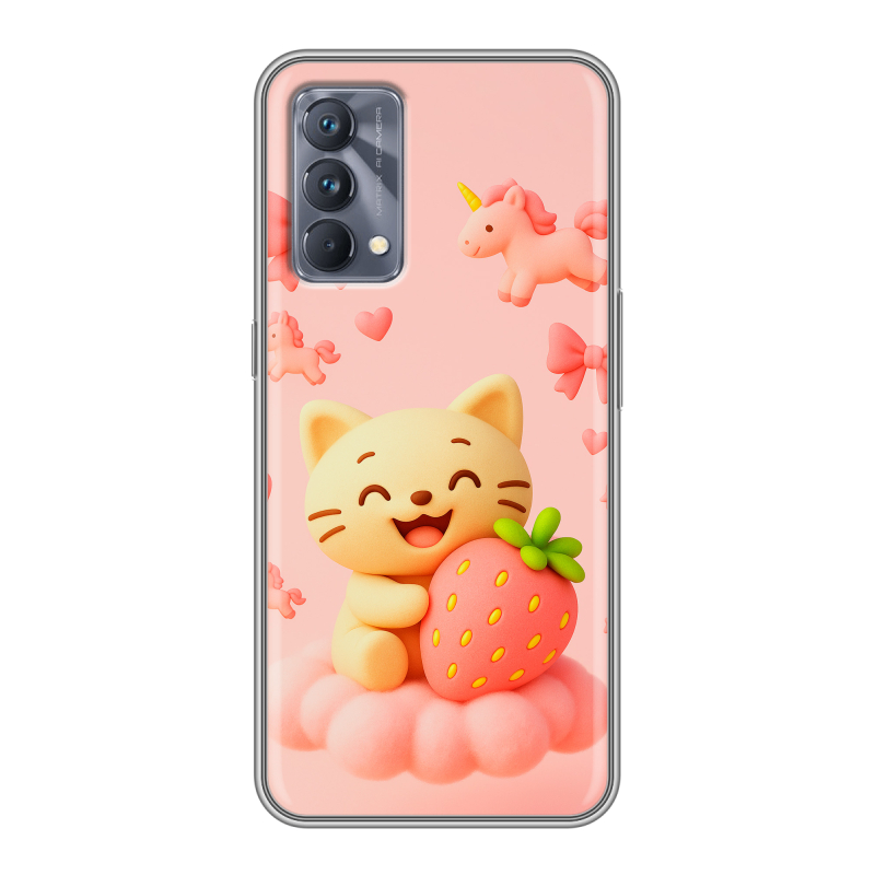 Силиконовый чехол на Realme GT Master Edition с принтом для девочек Силиконовый чехол на Realme GT Master Edition с принтом для девочек