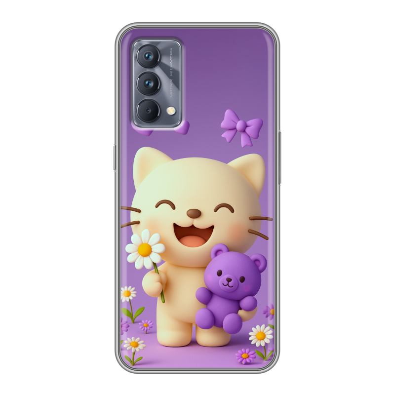 Силиконовый чехол на Realme GT Master Edition с принтом для девочек Силиконовый чехол на Realme GT Master Edition с принтом для девочек
