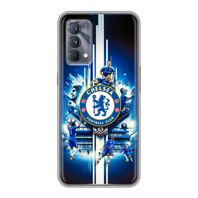 Силиконовый чехол на Realme GT Master Edition с принтом Chelsea Челси Силиконовый чехол на Realme GT Master Edition с принтом Chelsea Челси