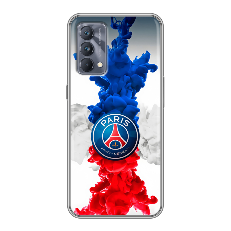 Силиконовый чехол на Realme GT Master Edition с принтом PSG ПСЖ Силиконовый чехол на Realme GT Master Edition с принтом PSG ПСЖ