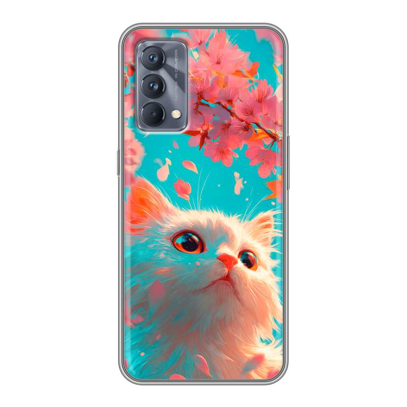 Силиконовый чехол на Realme GT Master Edition с принтом Красивый кот Силиконовый чехол на Realme GT Master Edition с принтом Красивый кот
