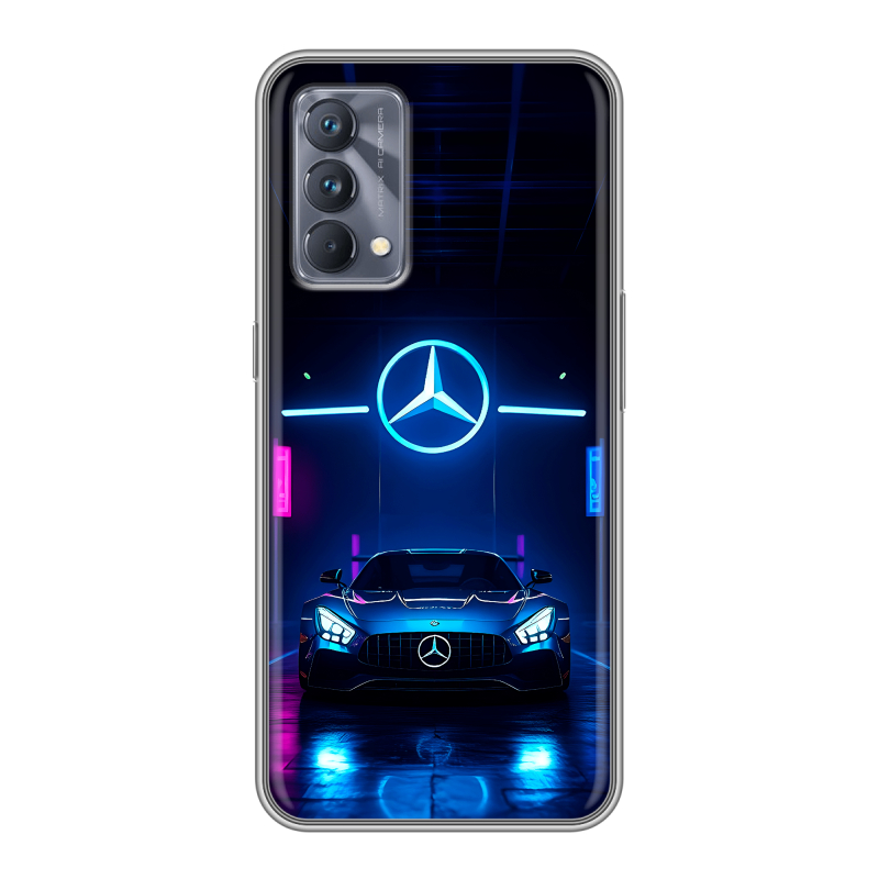Силиконовый противоударный чехол на Realme GT Master Edition с принтом Mercedes Мерседес Силиконовый противоударный чехол на Realme GT Master Edition с принтом Mercedes Мерседес