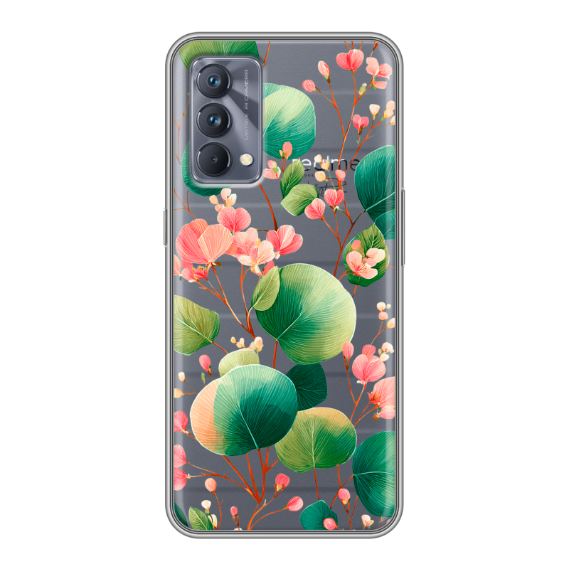 Силиконовый противоударный чехол на Realme GT Master Edition с принтом женский Силиконовый противоударный чехол на Realme GT Master Edition с принтом женский