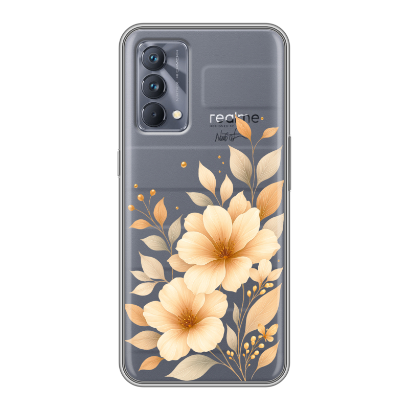 Силиконовый противоударный чехол на Realme GT Master Edition с принтом для девушки Силиконовый противоударный чехол на Realme GT Master Edition с принтом для девушки