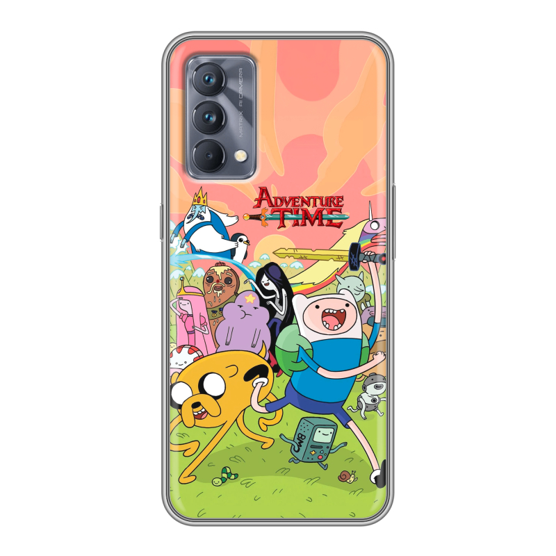 Силиконовый чехол на Realme GT Master Edition с принтом Adventure time Время приключений Силиконовый чехол на Realme GT Master Edition с принтом Adventure time Время приключений