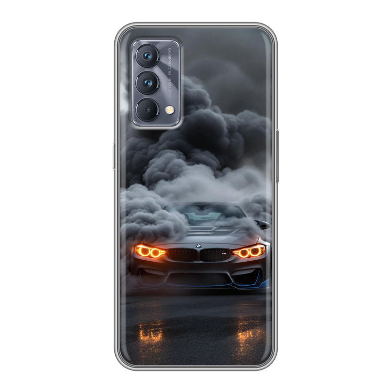 Силиконовый противоударный чехол на Realme GT Master Edition с принтом BMW БМВ Силиконовый противоударный чехол на Realme GT Master Edition с принтом BMW БМВ