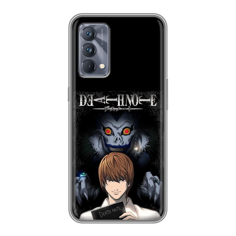 Силиконовый противоударный чехол на Realme GT Master Edition с принтом Death note Тетрадь смерти Силиконовый противоударный чехол на Realme GT Master Edition с принтом Death note Тетрадь смерти