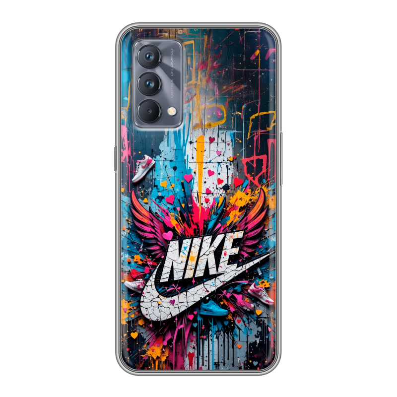 Силиконовый чехол на Realme GT Master Edition с принтом Nike Найк Силиконовый чехол на Realme GT Master Edition с принтом Nike Найк