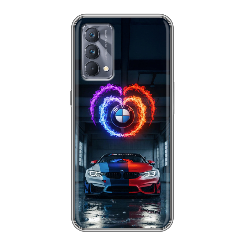Силиконовый чехол на Realme GT Master Edition с принтом BMW БМВ Силиконовый чехол на Realme GT Master Edition с принтом BMW БМВ