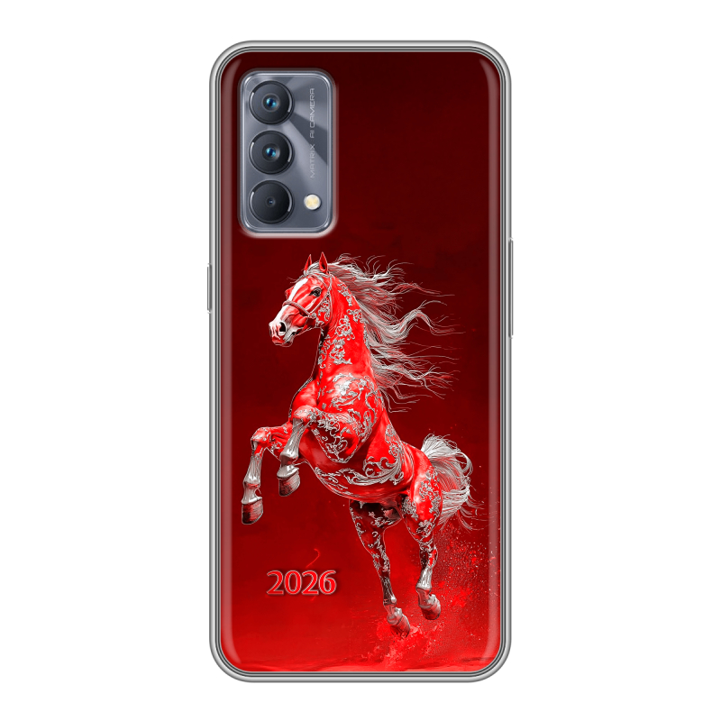 Силиконовый чехол на Realme GT Master Edition с принтом Новый год Силиконовый чехол на Realme GT Master Edition с принтом Новый год
