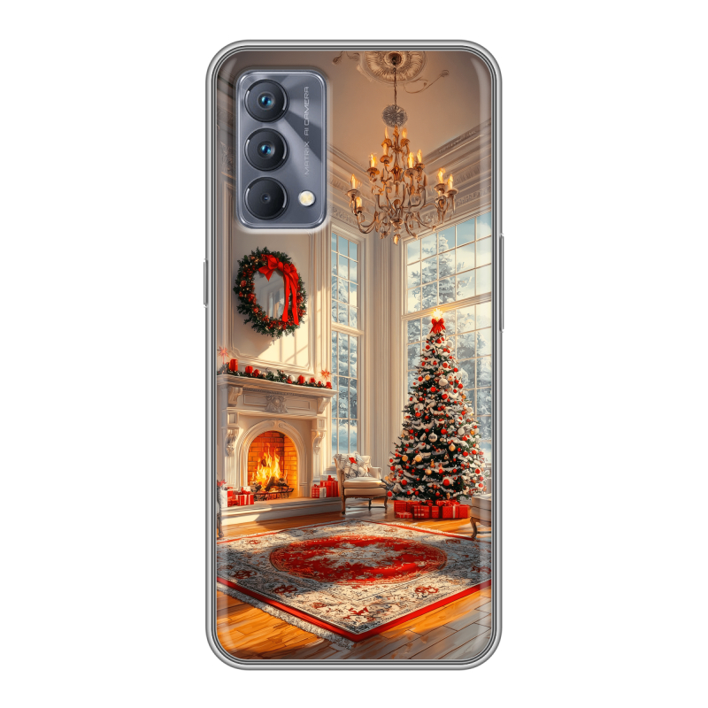 Силиконовый чехол на Realme GT Master Edition с принтом Новый год Силиконовый чехол на Realme GT Master Edition с принтом Новый год