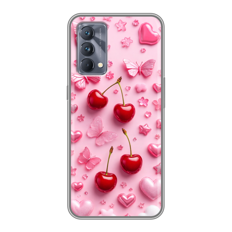 Силиконовый противоударный чехол на Realme GT Master Edition с принтом для девочек Силиконовый противоударный чехол на Realme GT Master Edition с принтом для девочек
