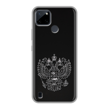 Силиконовый чехол на Realme C21Y с принтом Герб России Силиконовый чехол на Realme C21Y с принтом Герб России
