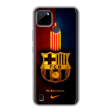 Силиконовый чехол на Realme C21Y с принтом Барселона Barcelona Силиконовый чехол на Realme C21Y с принтом Барселона Barcelona